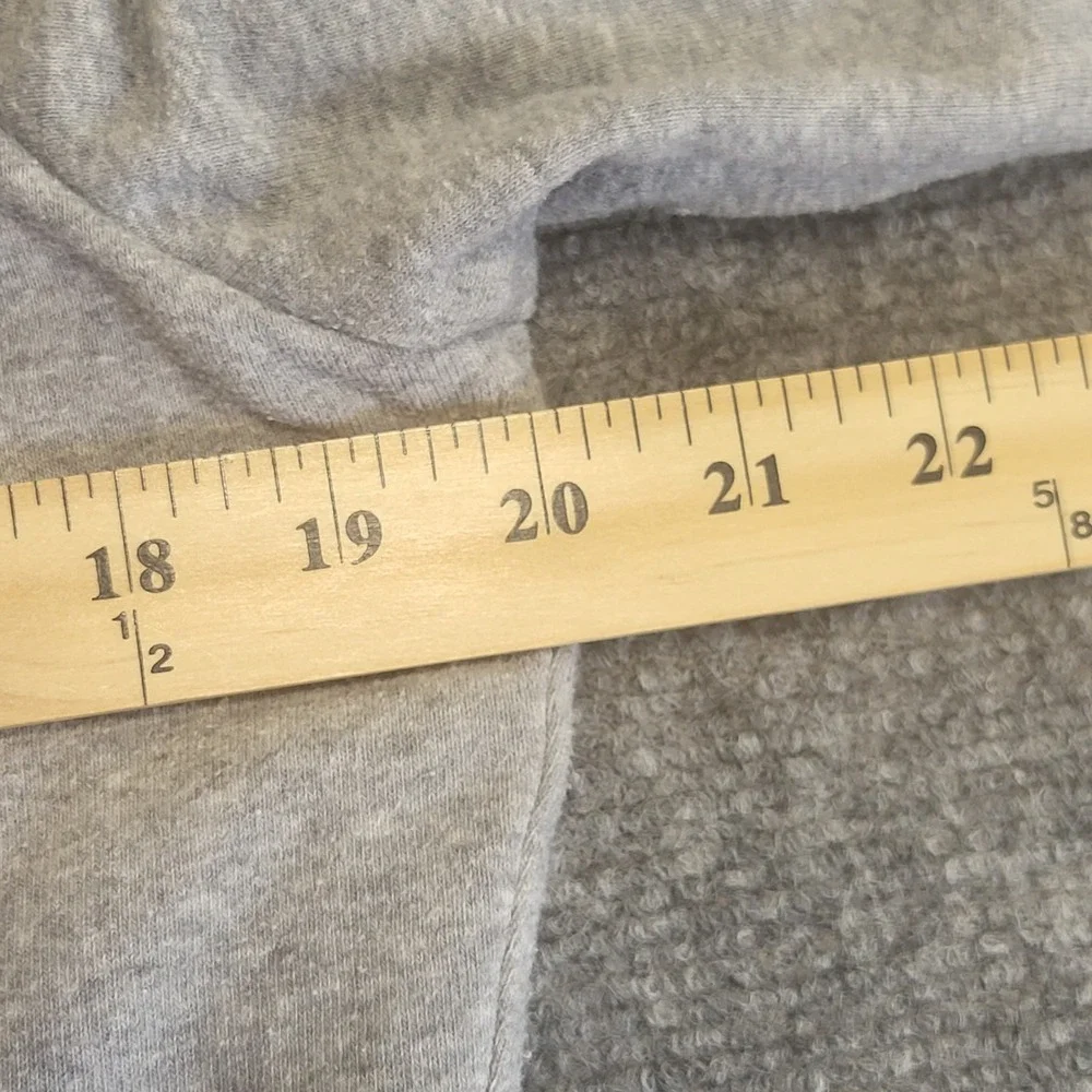 Vintage The North Face Plaid-Lined Zip-Up Heather Gray Men's Hoodie Size Medium